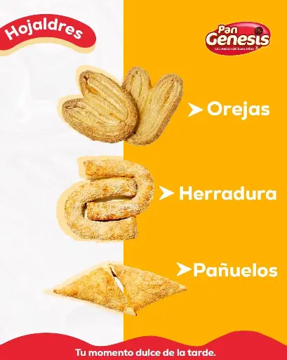 Pan hojaldre, herradura, pañuelo y Peine