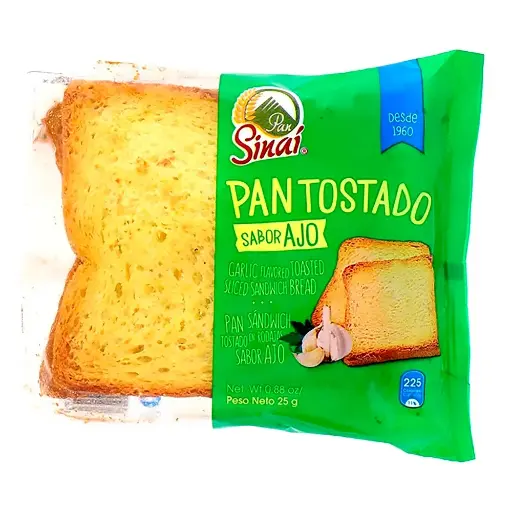 Pan Tostado de Ajo Sinai 25 g  