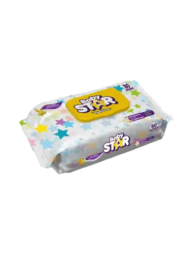 Toalla Húmeda Baby Star Hipoalergénica 80 unidades 