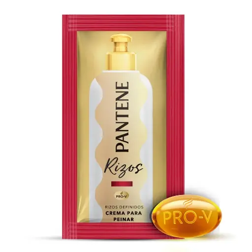 Crema Para Peinar PanteneRizos Definidos 9 mL sachet