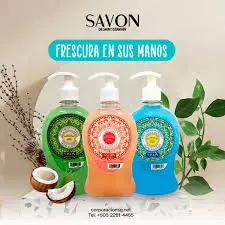 Jabon Liquido SAVON coco,oceano citrico y vainilla 500 ml 