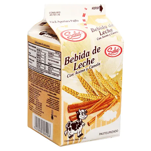 Bebida Leche Saborizada Salud Avena con Canela 