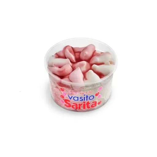 Vasito Bisabor Vainilla Fresa Sarita 70G