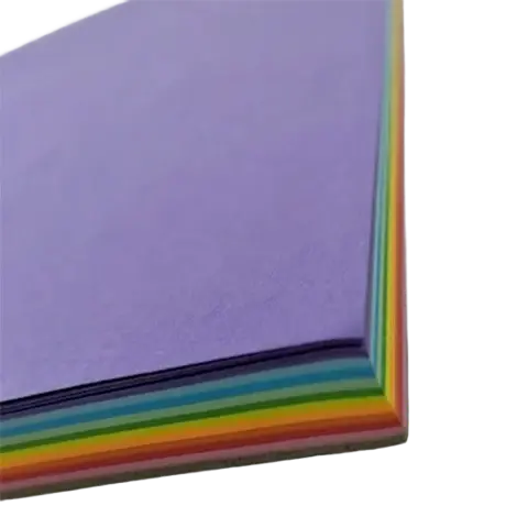 4 hojas Papel bond t/c colores