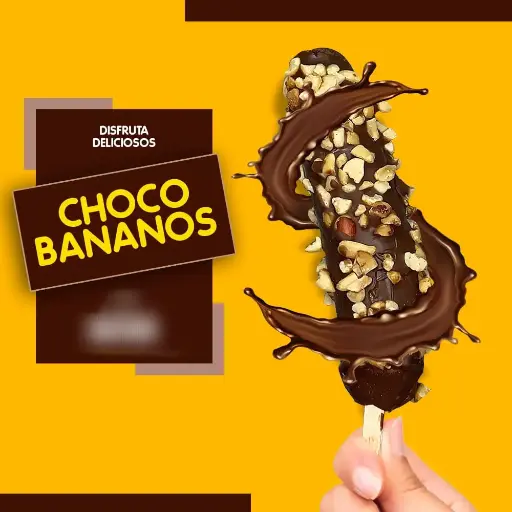 Chocobanano pequeño con Mani y Tradicional 