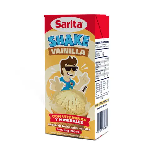 Shake Bebida de Leche Sabor Vainilla Sarita  200 ml