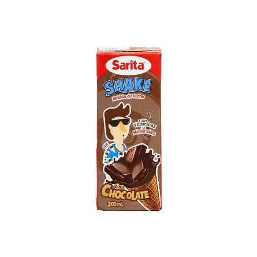 Shake Bebida de Leche Sabor Chocolate Sarita 200 ml 