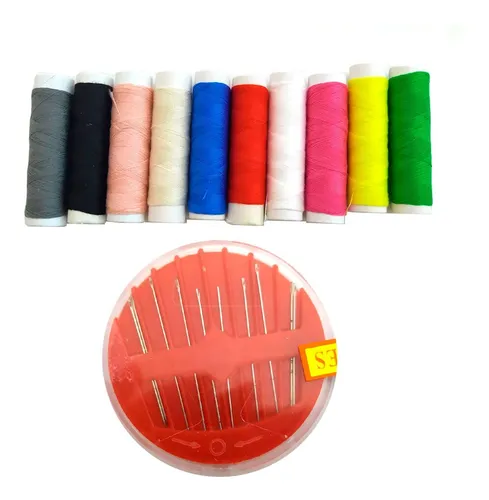 Set de Costura 10 hilos con aguja 