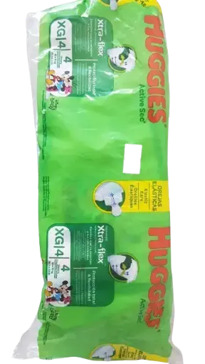  Pañales Huggies Active Sec XG4