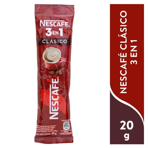 Cafe Instantaneo Nescafe Clásico 3 en 1