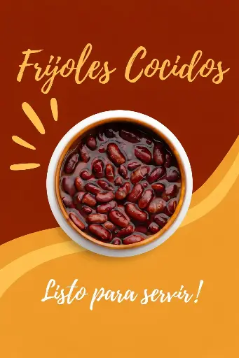 Frijoles Enteros Cocidos 