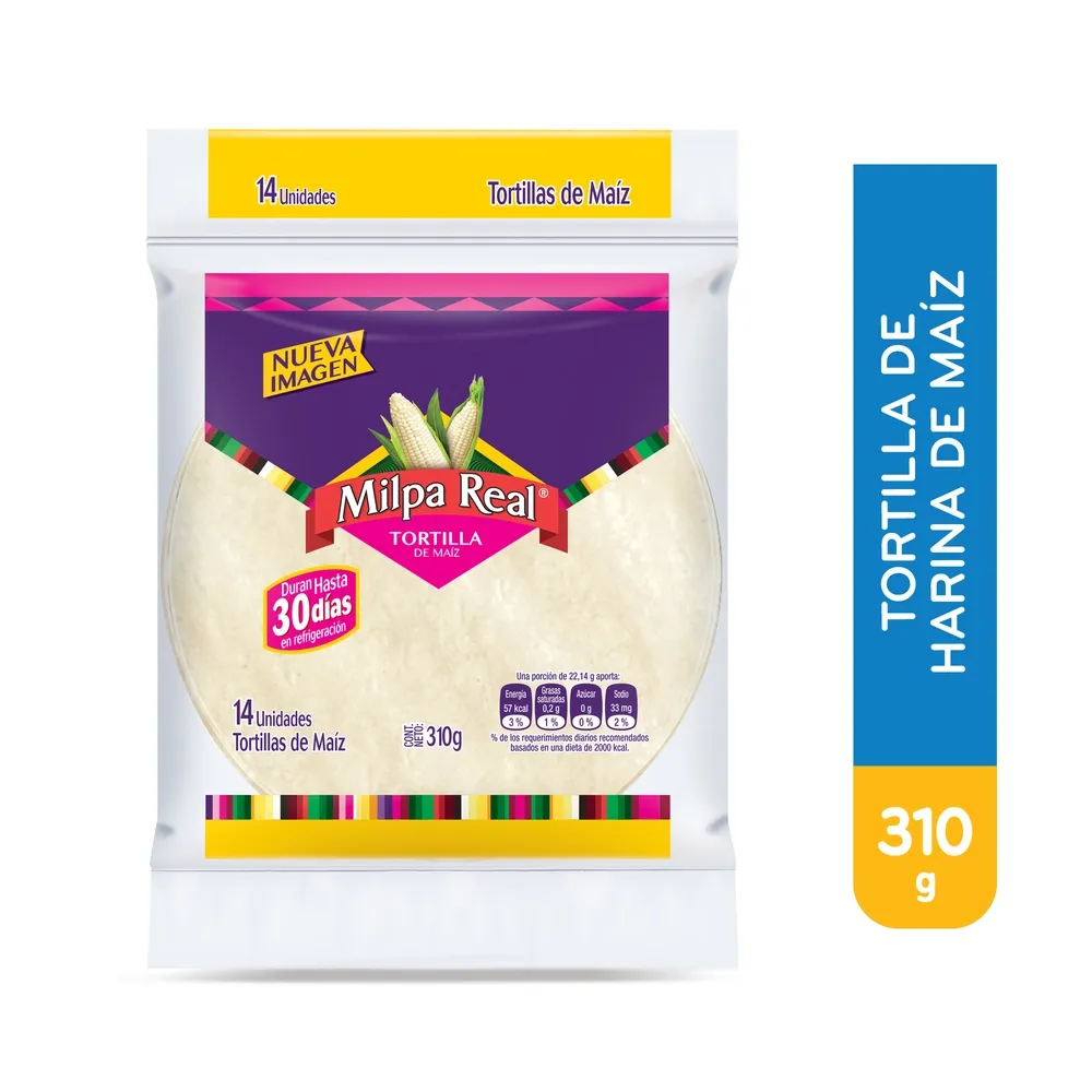 Tortilla Milpa Real Trigo Pequeño de 14 Uds - 310 g