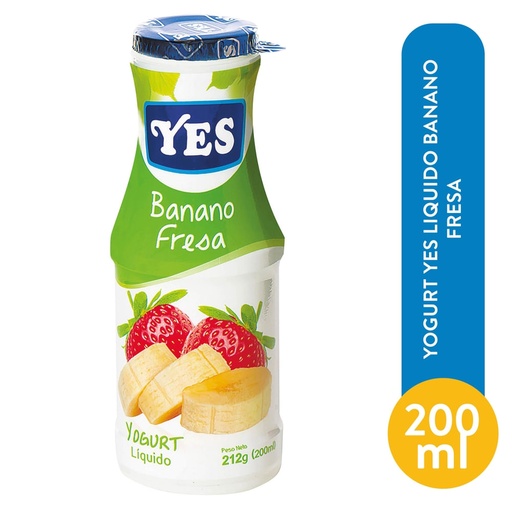 Yogurt Yes Líquido Banano Fresa - 200 ml