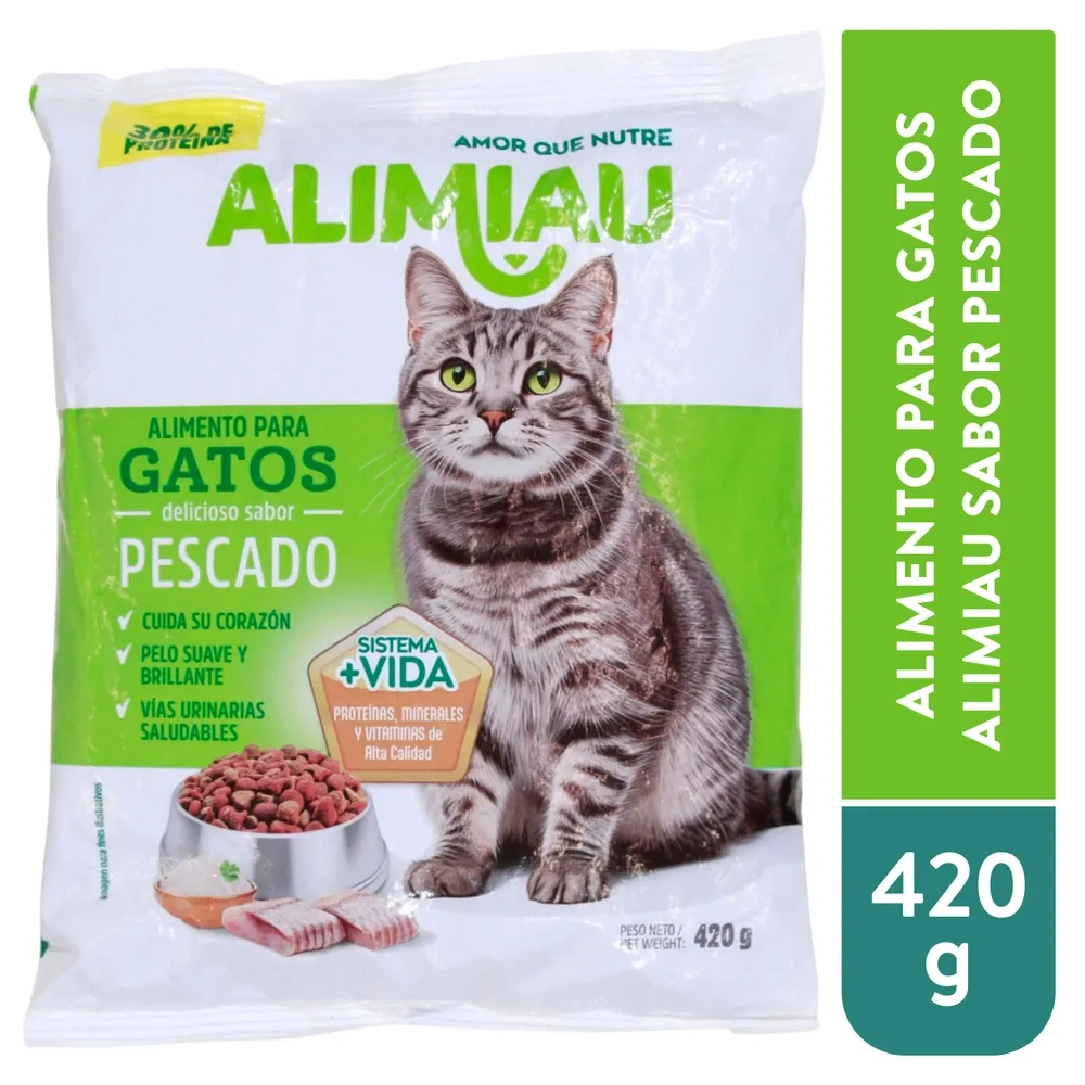 Alimento Para Gato Alimiau Pescado 420g