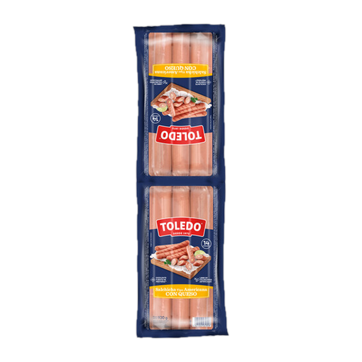 Salchicha Toledo Jumbo Con Queso 920 g