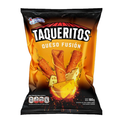 Taqueritos Yummies Con Sabor a Queso Fusion 180 g