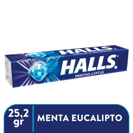 Barra Caramelo Halls Mentol Y Eucalipto - 25.2g