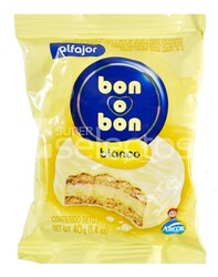 Alfajor Bon O Bon Chocolate Blanco 40 g Bolsa