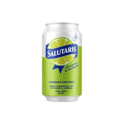 Bebida Carbonatada Con Jugo Sabor Limonada Salutaris 355 mL
