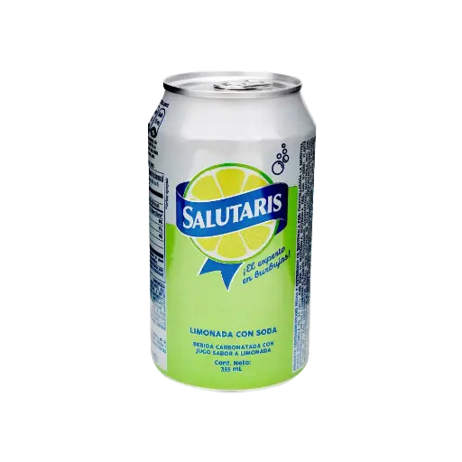 Bebida Carbonatada Con Jugo Sabor Limonada Salutaris 355 mL