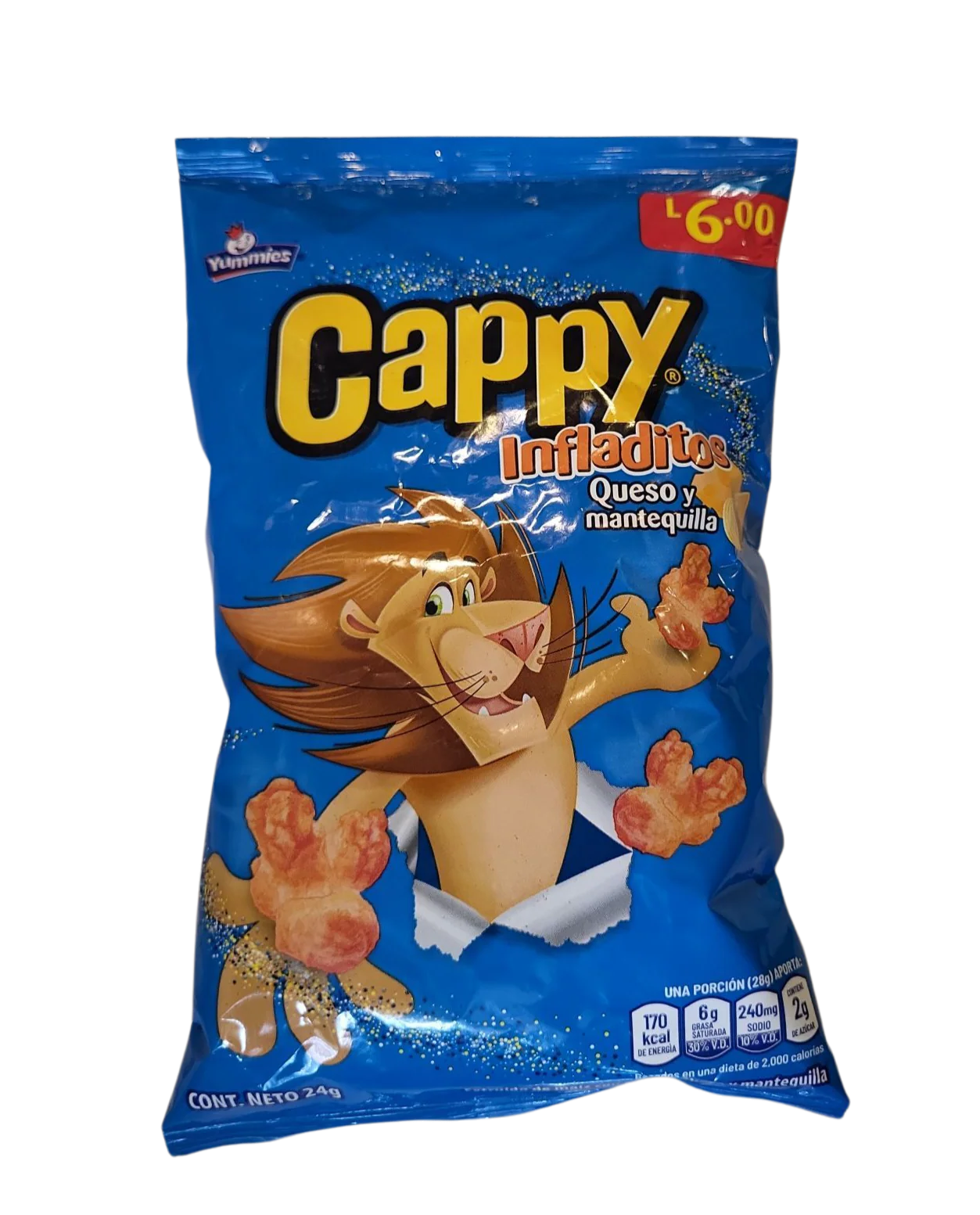 CAPPY INFLADITO QUESO YUMMIES 28 g