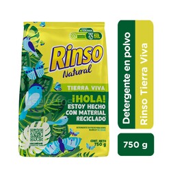 Detergente Polvo Rinso Natural Tierra Viva 700 g