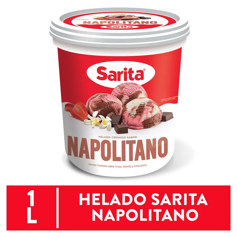 Helado Napolitano Sarita 1 L
