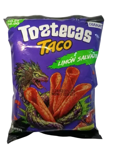 Toztecas Taco Limón Salvaje 34 g Diana