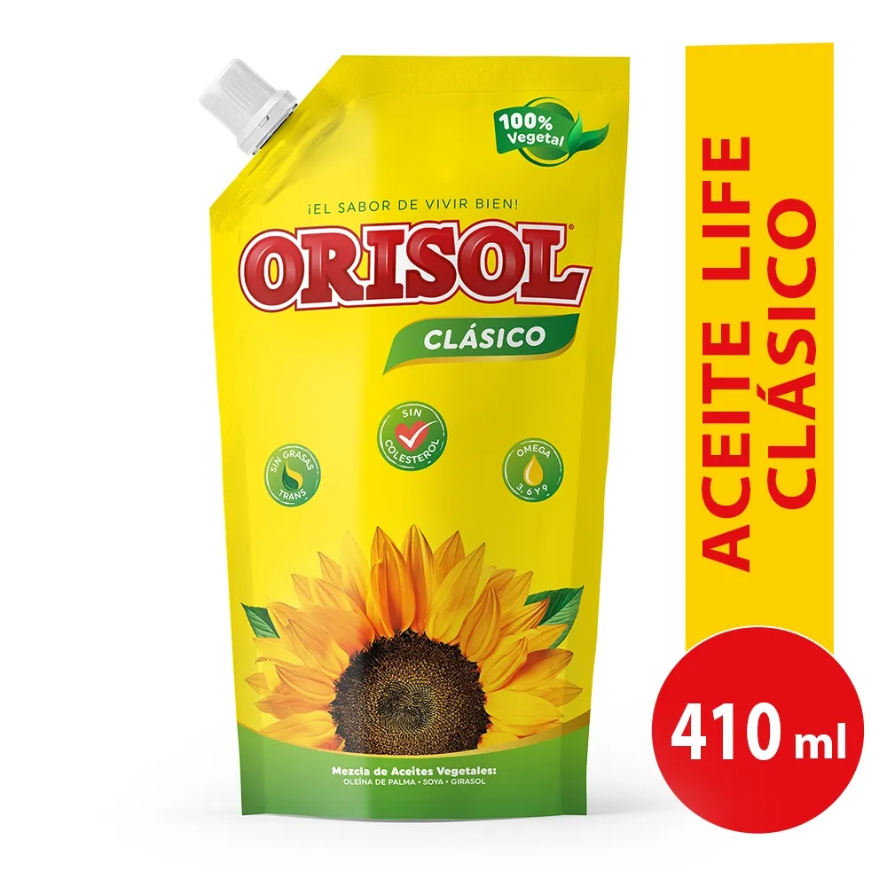 Aceite Orisol Clásico Bolsa - 410 ml